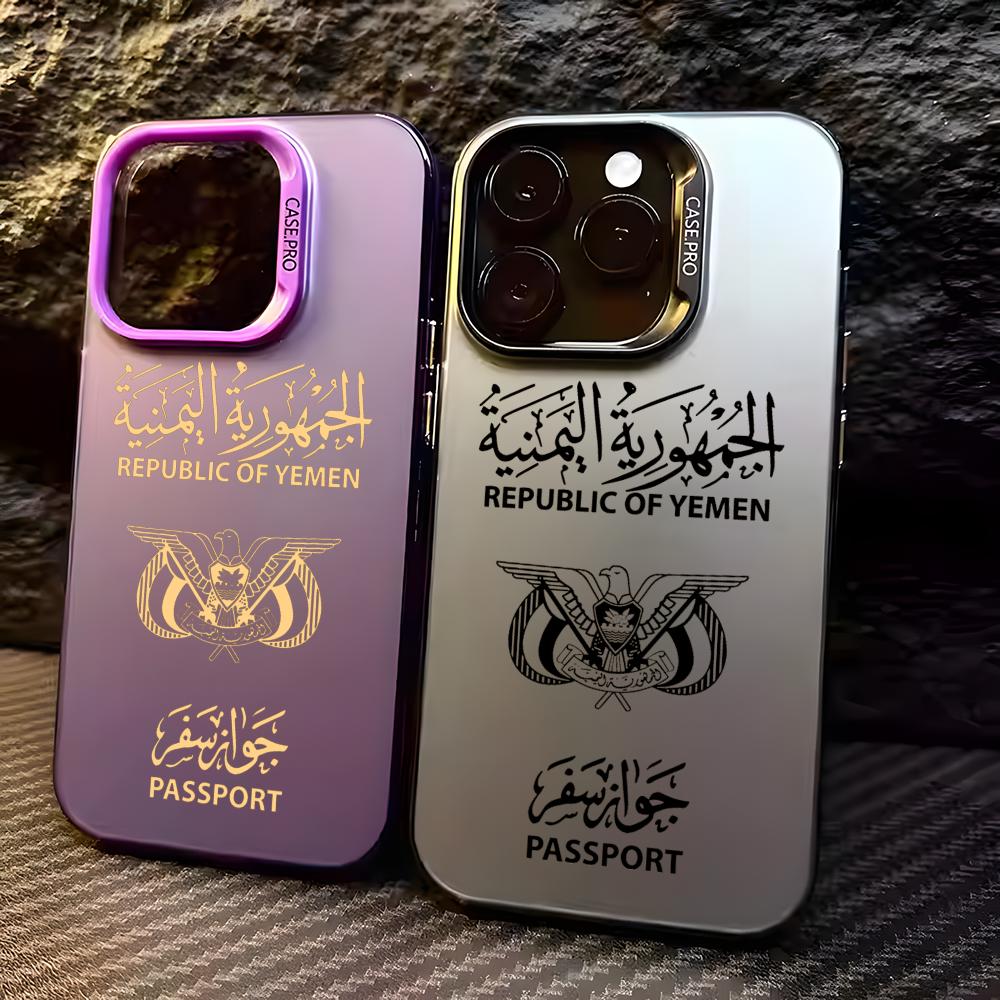 Apple Iphone 15 Pro Max - Casing Ponsel Y-Yemen Passport Untuk iPhone