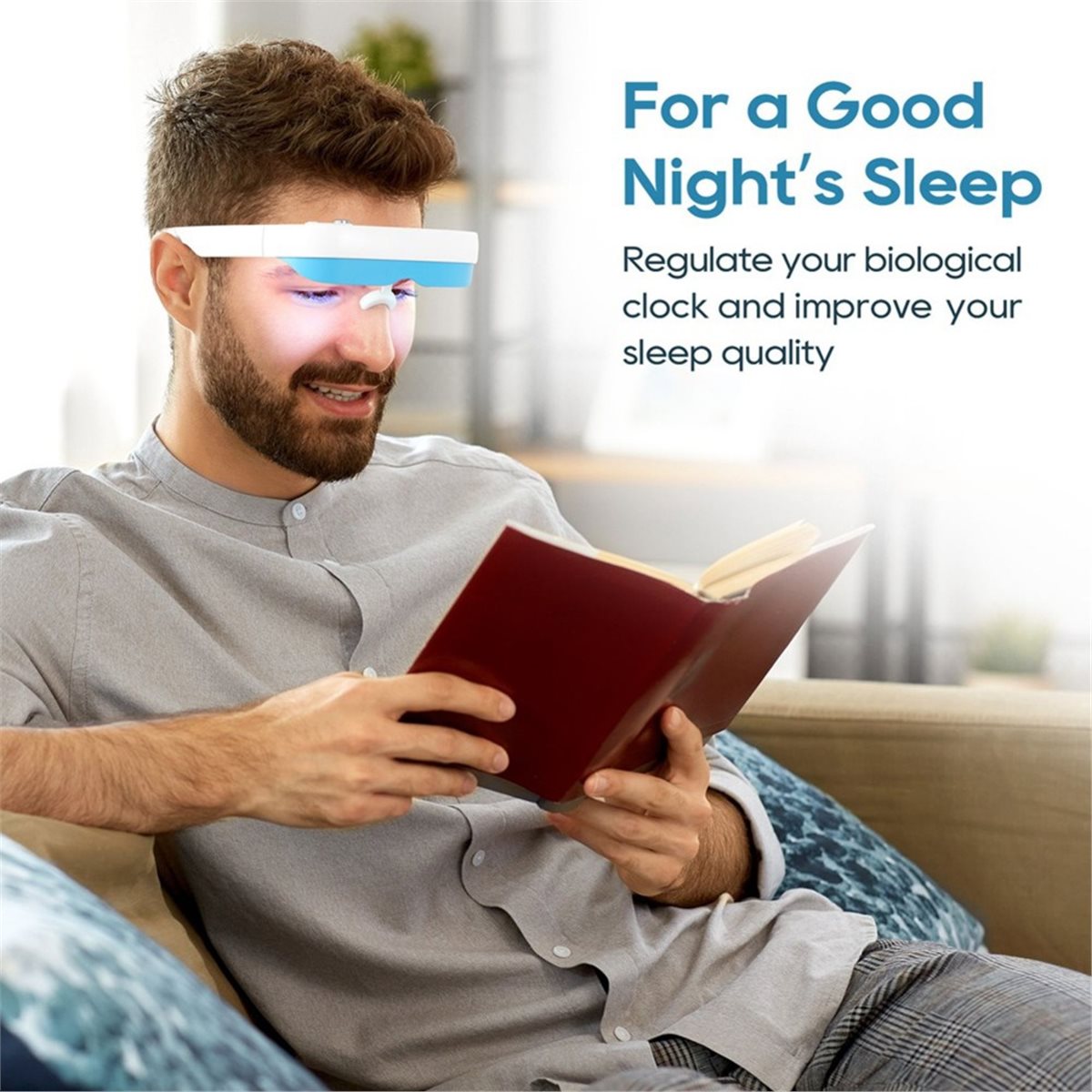 Kacamata Terapi Cahaya DT75BG  - Light Therapy Glasses ulasan dan harga