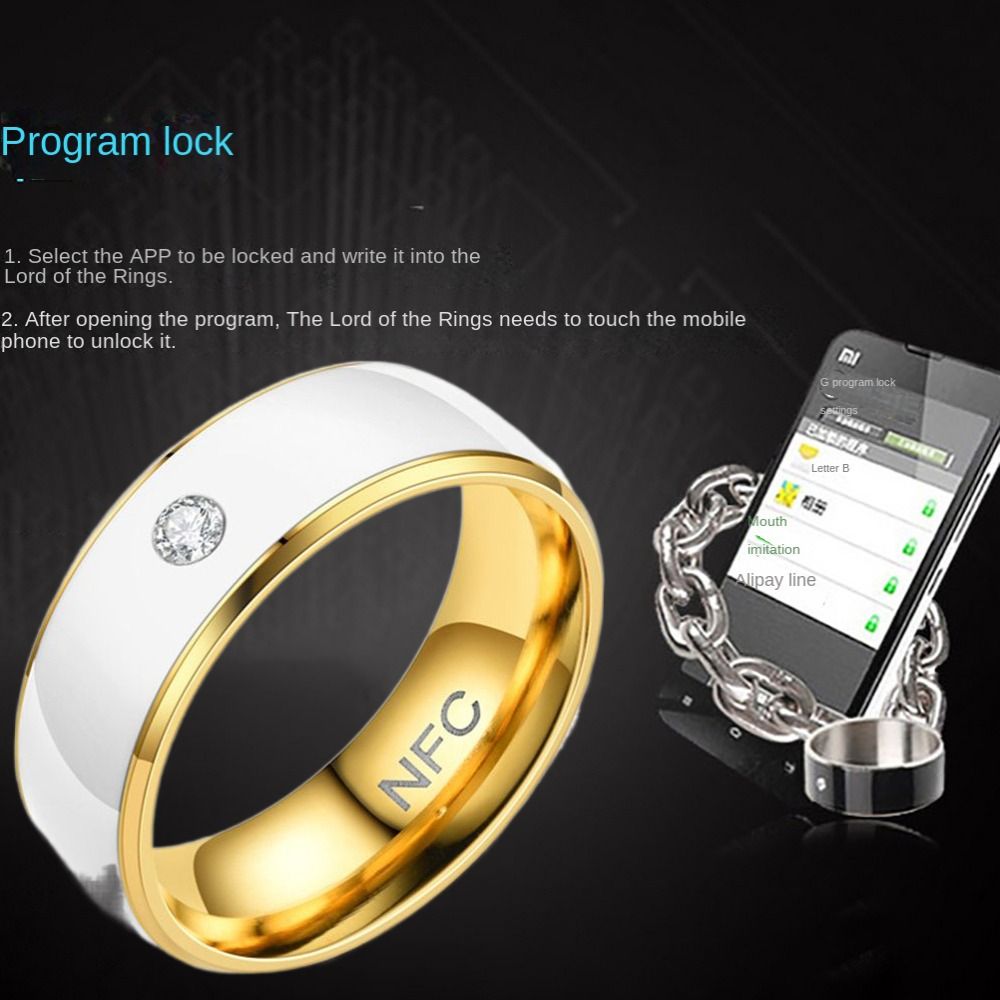 NFC cincin pintar baja tahan k - Smart Ring Nfc Pay ulasan dan harga