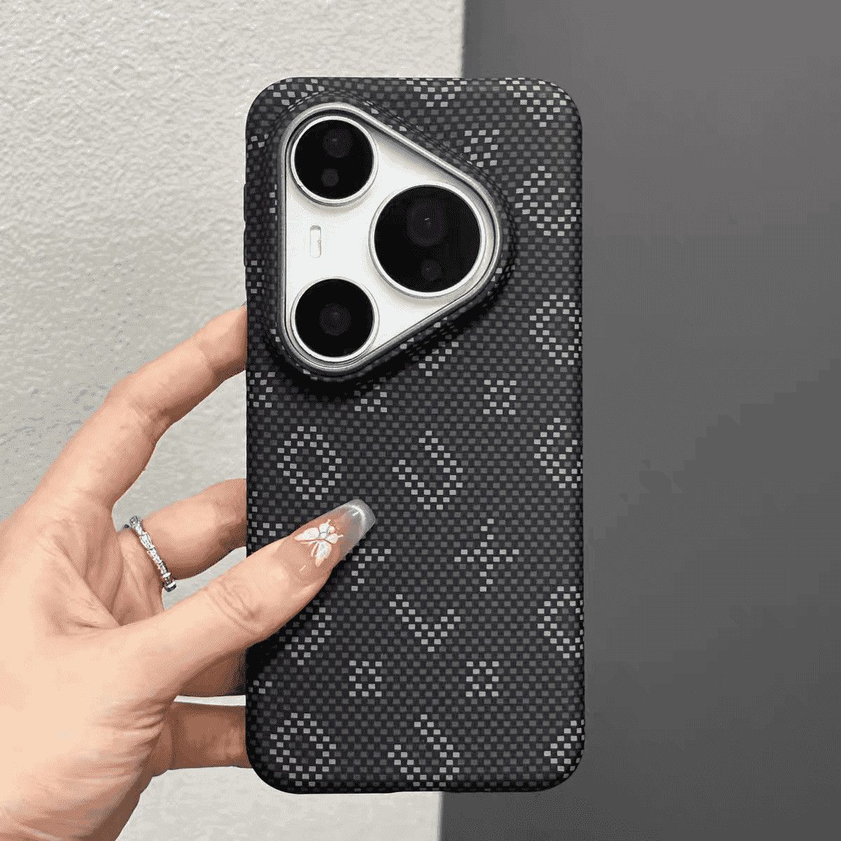 Casing Magnetik Tekstur Serat  - Huawei Pura 70 ulasan dan harga